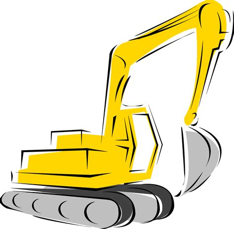 free mini excavator clipart|excavation clip art construction images.